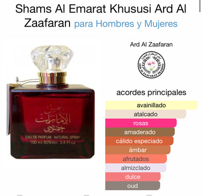 Shams Al Emarat Khususi Lattafa 100 ml