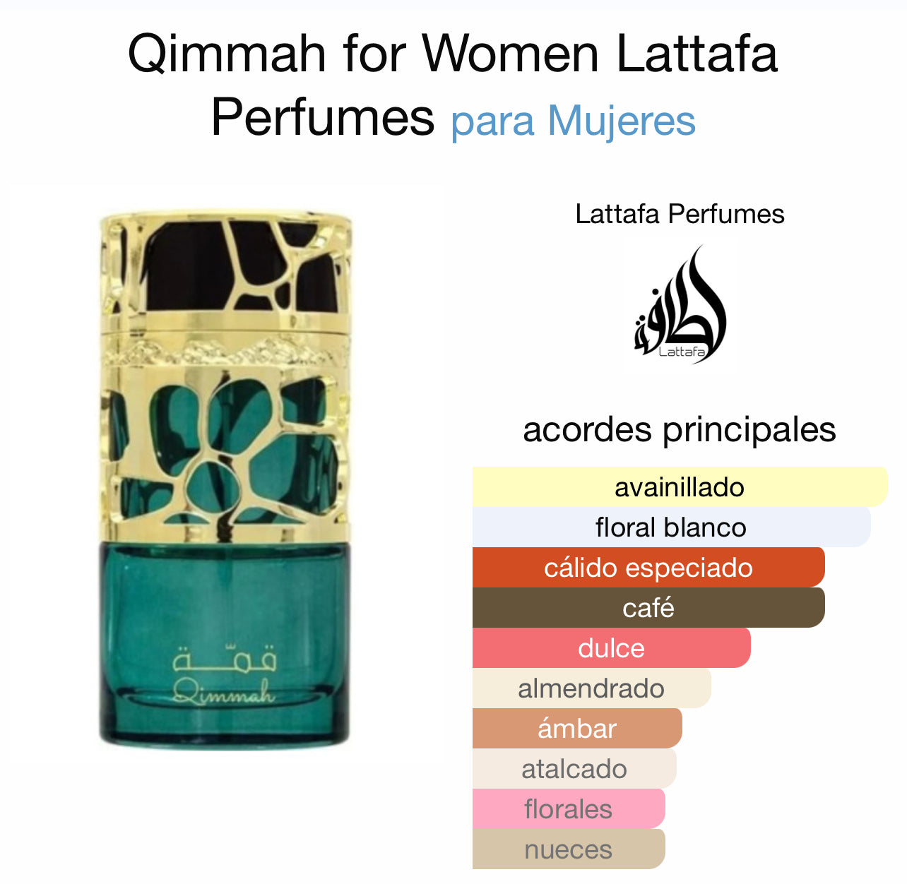 QIMMAH Mujer 100 ml - LATTAFA - Eau de parfum